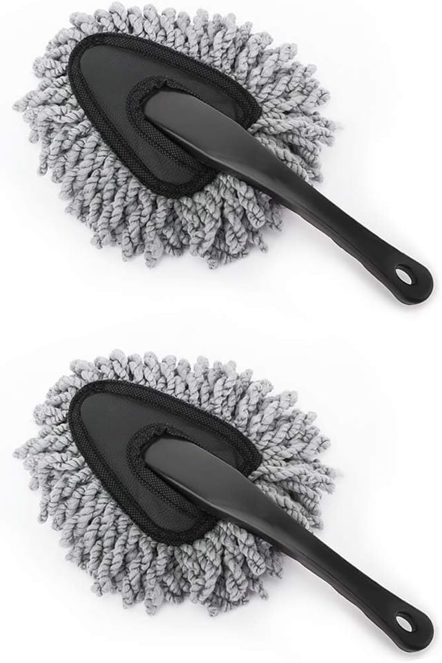 Plumeau De Voiture, Lot De 2, En Microfibre Ultra Douce, Pour Tableau De Bord, Intérieur Et Extérieur. Outil De Dépoussiérage Et De Lavage.