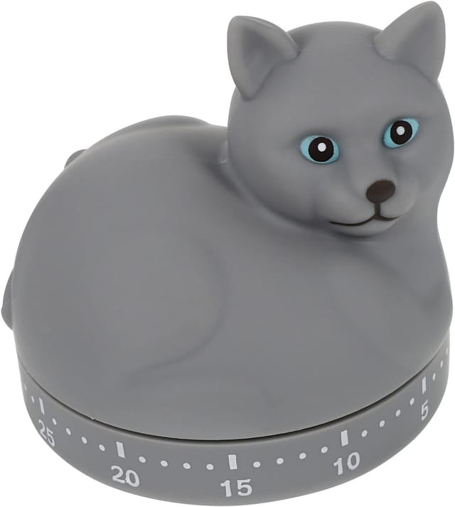 Minuteur Mécanique De Cuisine En Forme De Chat, Réveil De Pâtisserie Et De Cuisson, Accessoire Ludique Et Fonctionnel