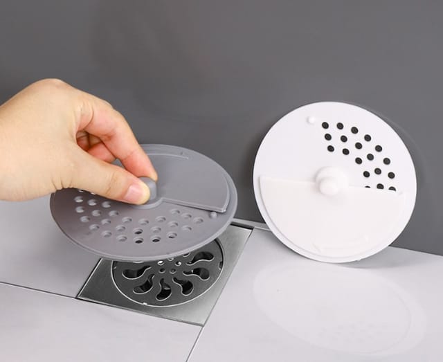 Bonde De Sol Portable Pour Salle De Bain Filtre A Cheveux Anti Odeur Connecteur De Drainage Pour Evier Et Douche Protection
