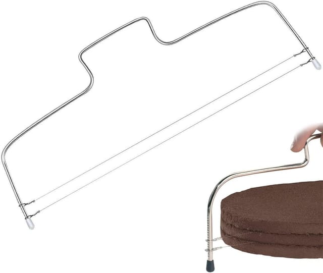 Coupe Gâteau Manuel En Acier Inoxydable Trois Cent Quatre Avec Double Ligne De Coupe Scie À Pain Pour Trancher Les Pâtisseries