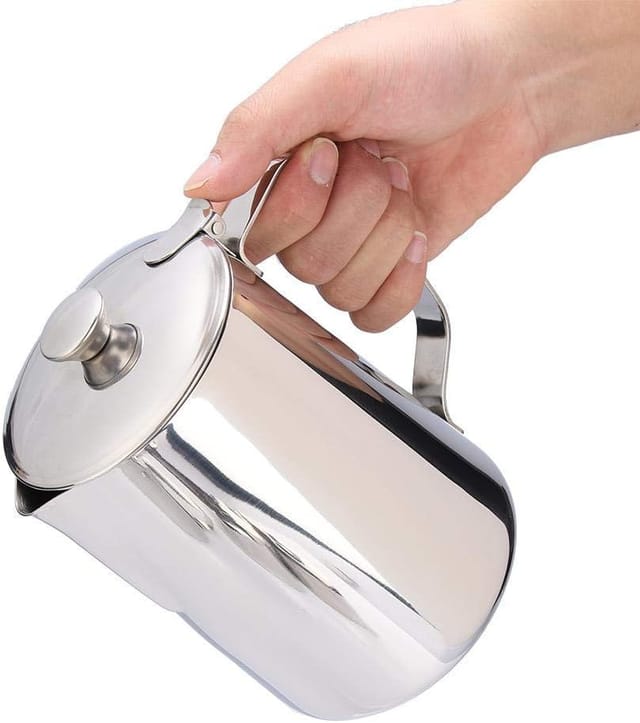 Pichet À Lait En Acier Inoxydable Pour Latte Art, Mousseur Et Dessin Latte, Accessoire Professionnel Pour Barista Et Caféier