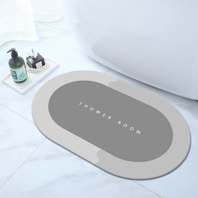Tapis De Bain Ultra Absorbant Antidérapant 40x60 Cm, Séchage Rapide Pour Salle De Bain, Douche Et Lavabo