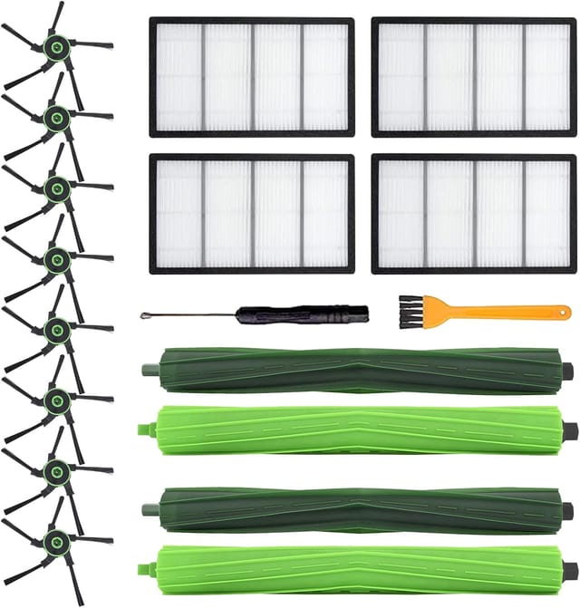 Kit D'Accessoires Compatible Avec L'Aspirateur Irobot Roomba S9 (9150), S9+ Et S9 Plus (9550).