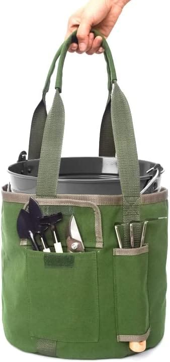 Sac De Rangement Pour Jardin En Toile Robuste Avec Poches Pour Outils Et Accessoires Pour Femme Et Homme Jardinier