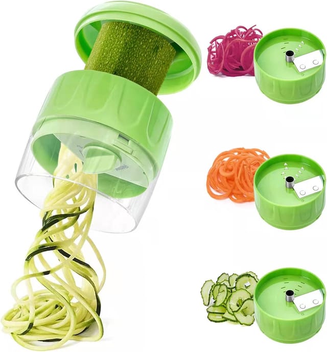 Coupe-légumes Spiral Manuel 3-en-1, Machine À Nouilles Végétales Pour Régime Pauvre En Glucides