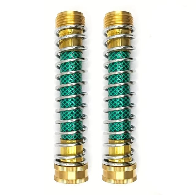 Rallonge De Tuyau D'Arrosage Avec Ressort Hélicoïdal, Rondelle En Caoutchouc Ght 3/4" Supplémentaire, Protection De Tuyau Flexible Anti-torsion