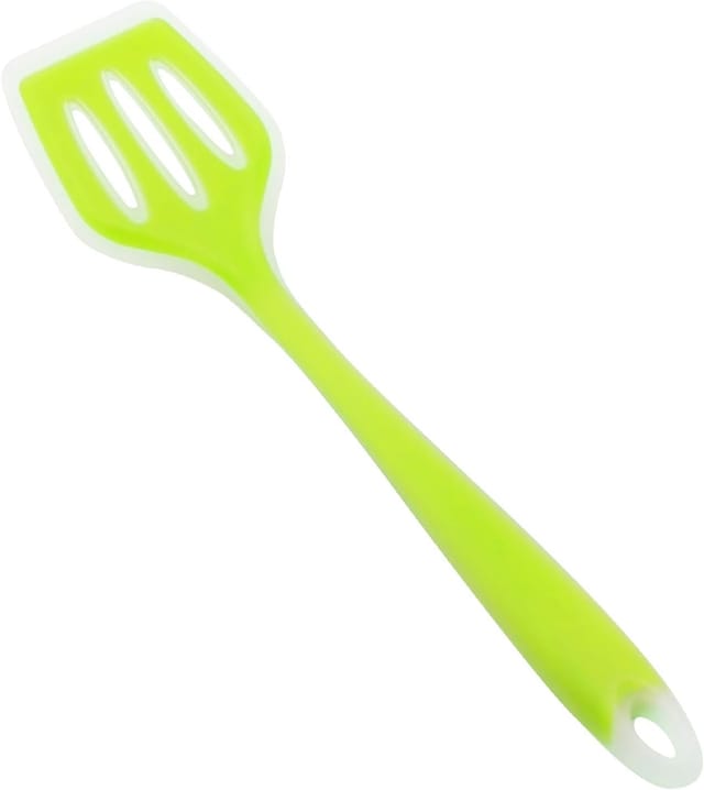 Spatule En Silicone Résistante À Deux Cent Trente Degrés Avec Fentes Pour Poisson Et Crêpe Outil De Cuisine Anti Adhérent