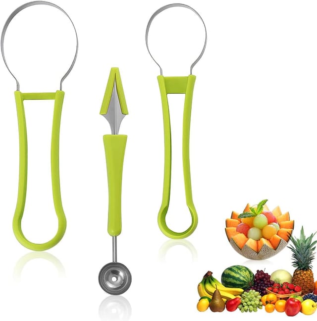 Ensemble D Outils Pour Couper Les Fruits Éplucheur Et Cuillère À Melon Double Extrémité Kit Pour Découpe Et Sculpture De Fruits Polyvalent