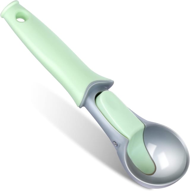 Cuillère À Glace Polie Pour Glace, Pâte À Biscuits, Riz, Billes De Melon, Fruits