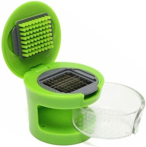 Presse-ail Domestique En Vert, Broyeur Pour Gingembre Et Ail, Outil Manuel Sans Odeur Sur Les Mains, Cuisine Pratique
