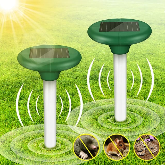 Répulsif Solaire Contre Taupes, Dispositif À Ultrasons Étanche Pour Jardin, Contrôle Des Nuisibles, Protection Des Plantes