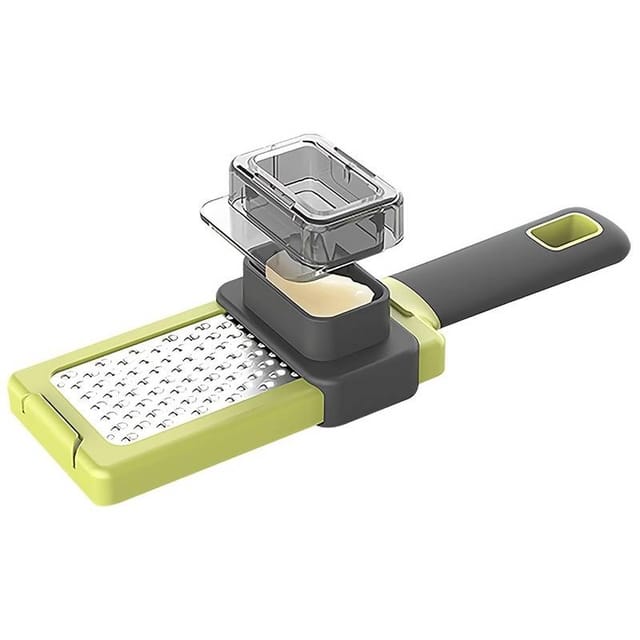 Moulin À Ail Et Râpe À Fromage Multifonctionnels – Accessoire De Cuisine Manuel Pour Une Préparation Facile Et Fraîche De L'Ail Et Du Fromage