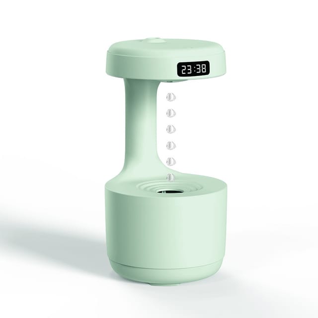 Humidificateur À Reflux En Forme De Goutte D'Eau - Alimentation Usb - Décoration De Bureau Et De Maison - Humidificateur Créatif - Affichage Led - Protection Contre La Coupure De Courant
