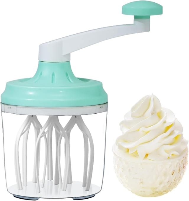 Batteur Manuel En Plastique Avec Manivelle, Fouet À Beurre Pour Pâtisserie Et Cuisine, Outil Pratique Pour Mélanger Et Battre