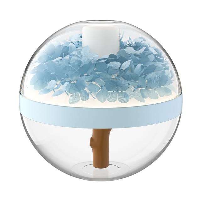 Humidificateur Portable À Fleurs Préservées, Capacité De 270 Ml, Diffuseur D'Huiles Essentielles Rechargeable Avec Veilleuse Et Arrêt Automatique En Cas De Manque D'Eau.