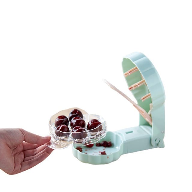 Dénoyauteur De Cerises Portable À 6 Trous, En Acier Inoxydable, Avec Système De Verrouillage, Idéal Pour La Confiture De Cerises.