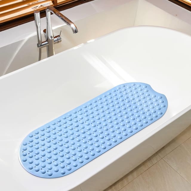 Tapis De Bain Antidérapant Cent Par Quarante Centimètres Deux Cent Quarante Sept Ventouses Lavable En Machine Pour Adulte Et Enfant