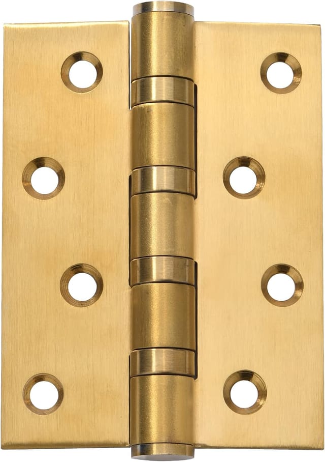 Charnière En Acier Inoxydable Mat Quatre Pouces De Large Trois Pouces De Haut Pour Portes Et Meubles De Qualité