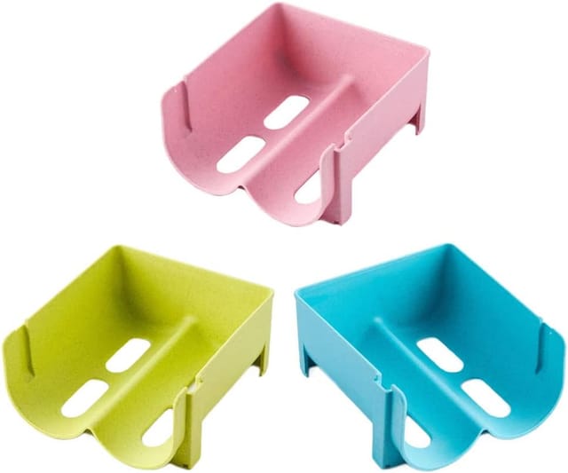 Lot De 3 Porte-bouteilles Empilables Pour Réfrigérateur, Support En Plastique Pour Canettes Et Bouteilles, Rangement Universel