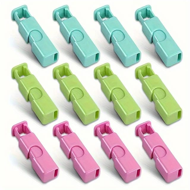 Lot De 12 Pinces Pour Sacs À Pain Et Bagels, Fermeture Facile Et Rapide, Pour Sceller Divers Sacs. Accessoires De Cuisine.