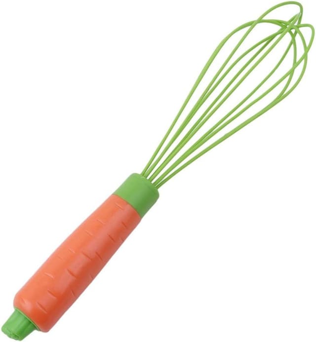 Batteur Manuel En Silicone Avec Manche Plastique Pour Œufs Et Carottes Outil De Cuisine Robuste Pour Mélanger Et Battre Les Préparations
