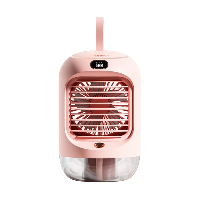 Ventilateur Usb Silencieux Portable Mini Refroidisseur Desktop Avec Brumisation Automatique Oscillant Climatiseur Personnel Nomade