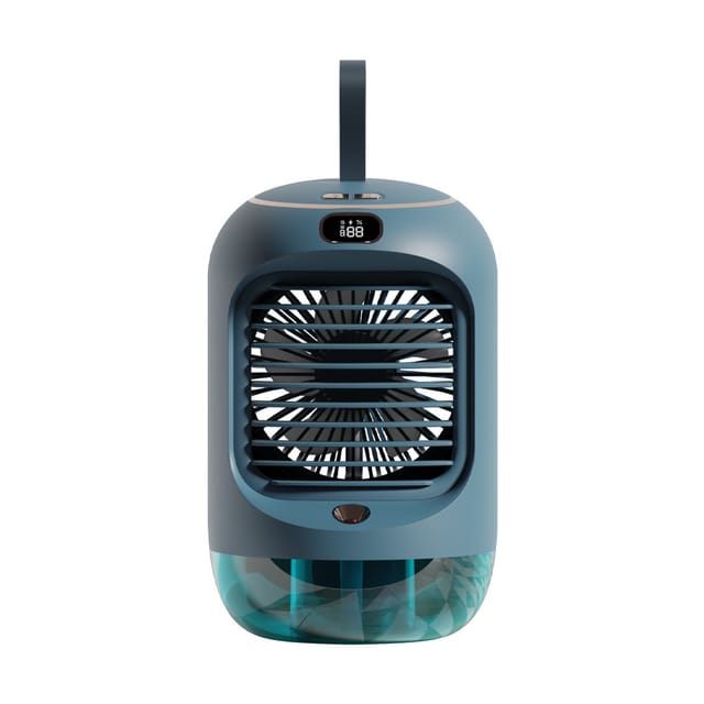 Mini Climatiseur Portable Usb Avec Brumisation Et Oscillation Automatique Ventilateur De Bureau Silencieux Et Rafraichissant