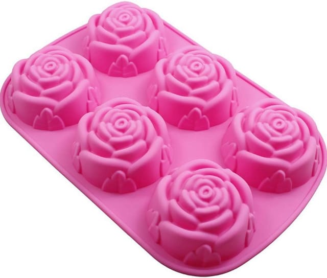 Moule Silicone Six Cavités Multifonction Pour Gâteaux Et Chocolat Pour Pâtisserie Et Savon Artisanaux