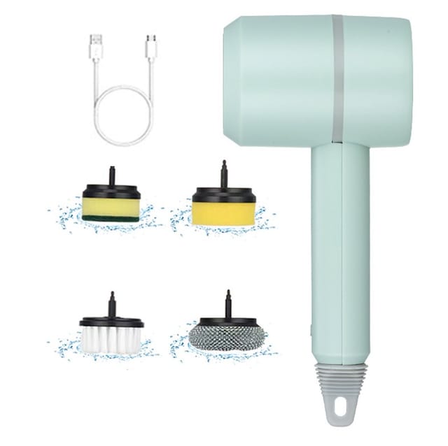 Nettoyeur Électrique Rechargeable Automatique - Brosse Bol Et Poils Acier, Haute Capacité Batterie