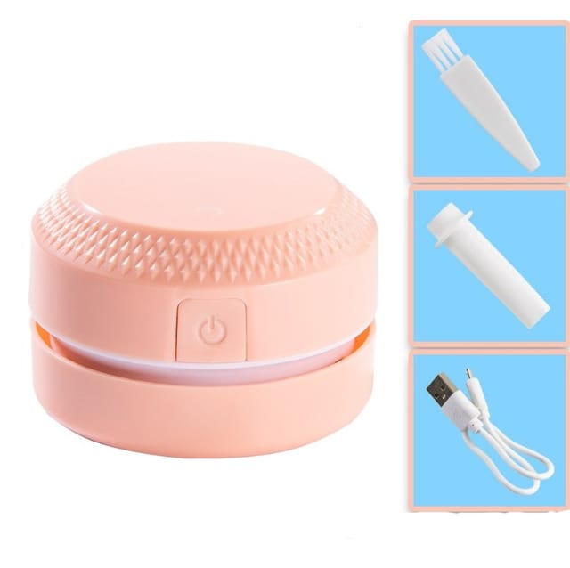 Aspirateur De Bureau Mini Petit Confettis En Caoutchouc Nettoyeur De Clavier Collecteur De Poussière Automatique Portable