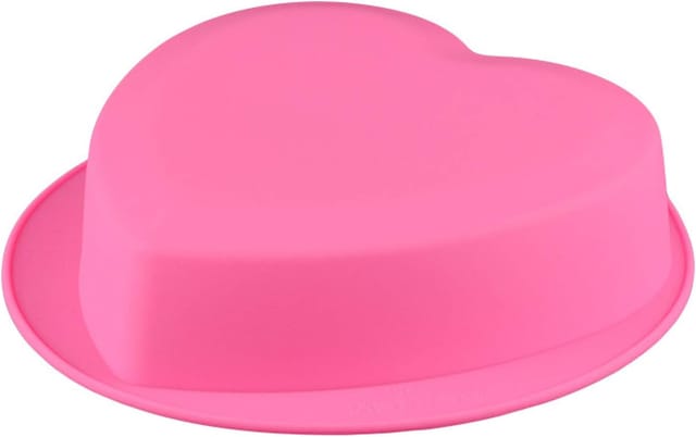 Moule Silicone Grande Taille En Forme De Cœur, Plat De Cuisson Antiadhésif Pour Pudding, Gâteau Et Muffins, Usage Pâtisserie