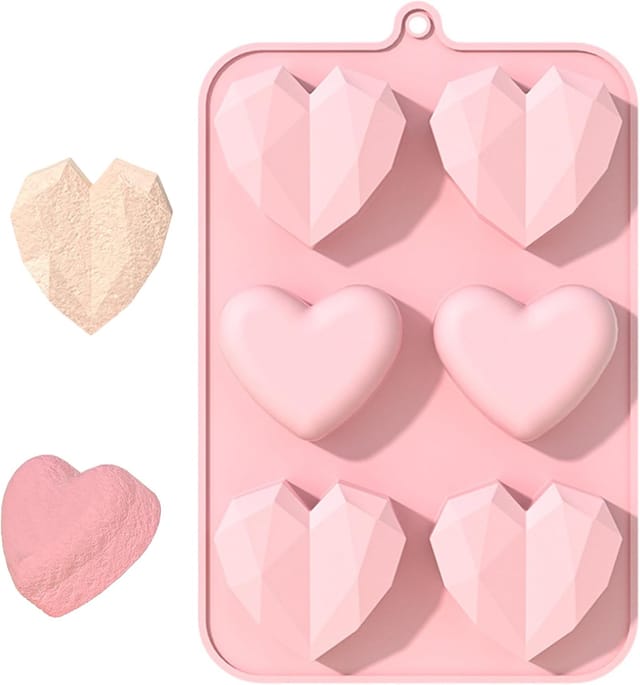 Moule Silicone Forme Cœur Antiadhésif - Pour Gâteaux, Pudding, Gelée, Cuisson Facile Démoulage