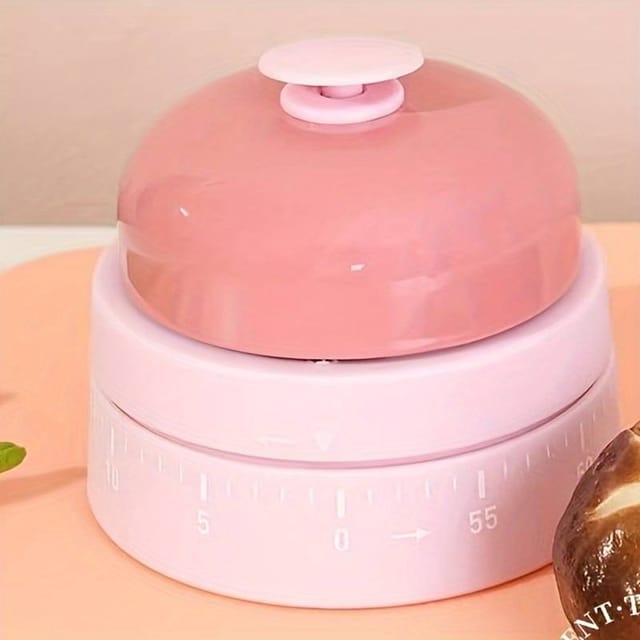 Minuteur Cuisine Mécanique Forme Cloche Mignon - Rembobinage, Pour Sport, Beauté, Apprentissage