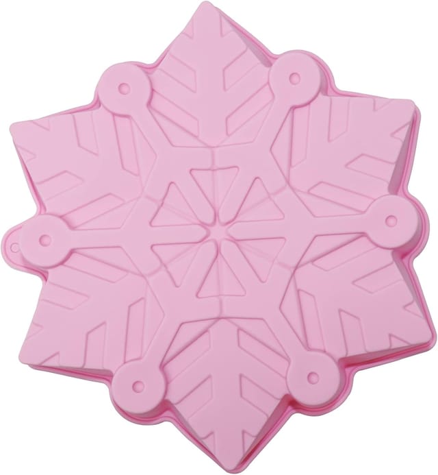 Moule À Gâteau En Silicone En Forme De Flocon De Neige, Plat De Cuisson Haute Température Pour Pâtisserie Créative