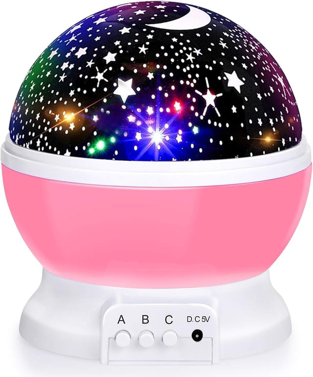 Lampe Projecteur Lune Trois Cent Soixante Degrés Avec Huit Couleurs Pour Chambre De Bébé Et Cadeau Unique