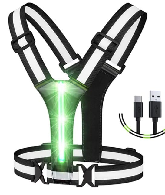 Veste Led Pour Running Et Marche Nocturne Réglable Et Rechargeable Équipement De Sécurité Haute Visibilité Pour Hommes Et Femmes