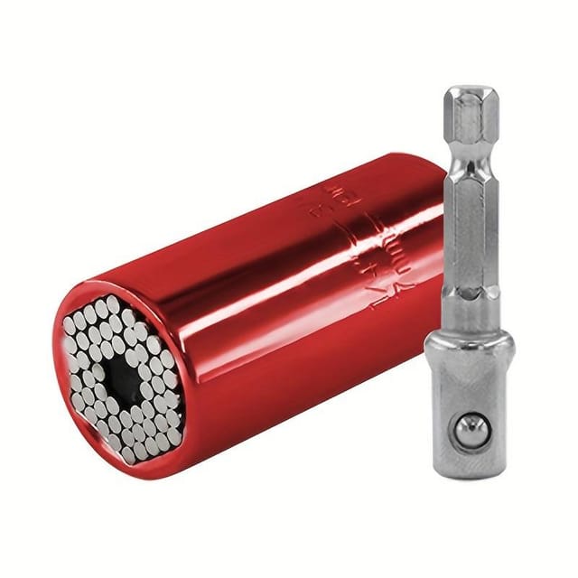 Clé À Douille Universelle 7-19mm - Coffret Professionnel Avec Adaptateur Perceve Et Cliquet