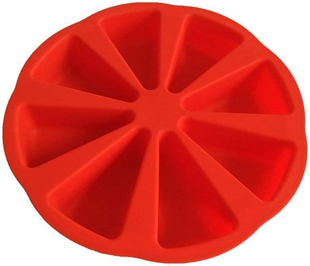 Grand Moule En Silicone Pour Huit Cavités Triangulaires Pour Gâteaux Et Pâtisserie Accessoire De Cuisson Créatif