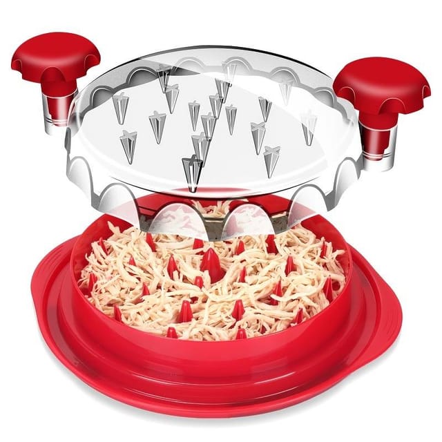 Déchiqueteur De Poulet, Outil Professionnel Pour Déchiqueter Les Blancs De Poulet, Rotatif, Couvercle Transparent, Poignée Ergonomique, Déchiqueteur De Viande