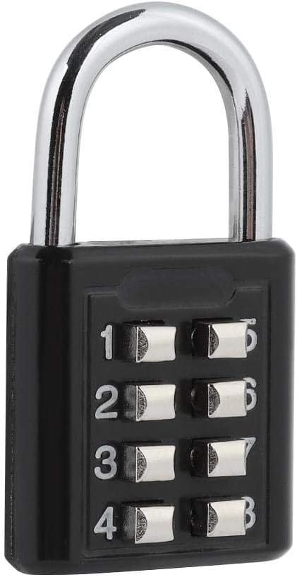 Cadenas À Code Huit Chiffres En Alliage De Zinc Pour Bagages Et Armoires Antivol Pour Casier Et Tiroir