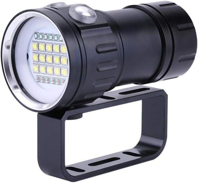 Lampe Torche De Plongée Ipx8 Dix Huit Mille Lumens Cinq Cents Mètres Étanche Pour Camping Et Activités Outdoor
