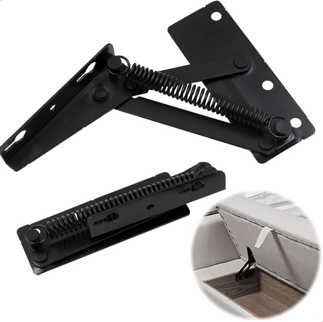 Charnière À Ressort Pour Meubles, Compatible Avec Canapé, Armoire, Table Basse, Charnière Fendue, Sans Charnière Supérieure, Support De Porte (2 Pièces)