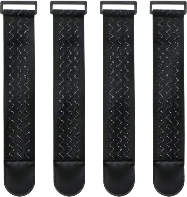 Lot De 4 Bandes Élastiques Auto-agrippantes, Rubans De Fixation Pour Tuyaux Et Bagages