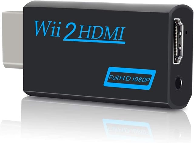 Convertisseur Vidéo Wii Vers Hdmi Haute Définition 1080p Avec Prise Audio Pour Connecter Sur Téléviseur Moderne