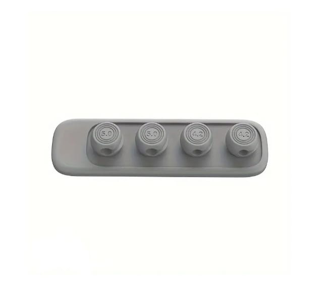 Organiseur De Cables En Silicone Magnetique Multi Fentes Pour Bureau Et Voiture Fixe Les Fils De Chargeurs Et Donnees