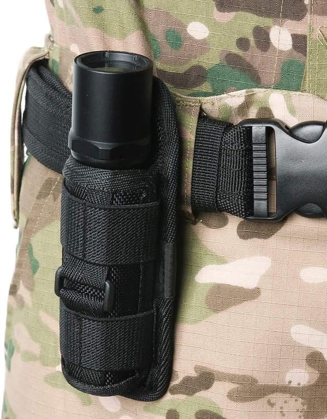 Poche Lumineuse Pour Ceinture, Étui De Lampe Torche Led Avec Bande, Sac De Chasse Pour Équipement De Sécurité
