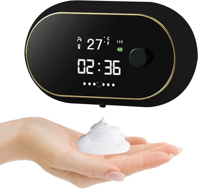 Distributeur De Savon Automatique Rechargeable Avec Capteur 3 Niveaux, Mousseur Pour Cuisine Et Salle De Bain