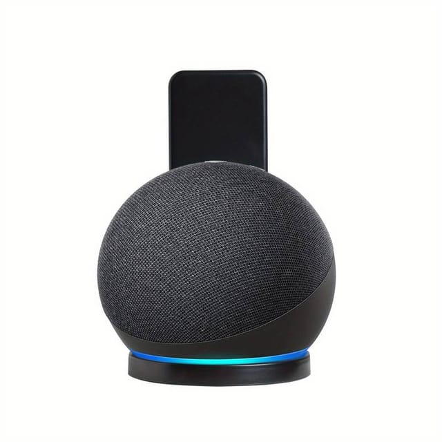 Support Mural Pour Prise Secteur - Accessoire Amélioré Pour Echo Dot 4/5 Avec Gestion Des Câbles, Support Mural De Haute Qualité Et Peu Encombrant Pour Echo Dot 4/5e Génération