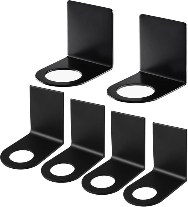Lot De 6 Supports Muraux En Acier Inoxydable Pour Distributeur De Savon Et Shampoing, Accessoires De Salle De Bain Et Cuisine
