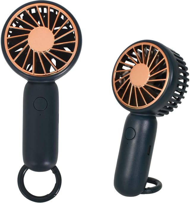 Mini Ventilateur Portable Rechargeable Usb Avec 3 Vitesses Et Velcro, Silencieux Pour Enfant, Voyage, Bureau Et Maison